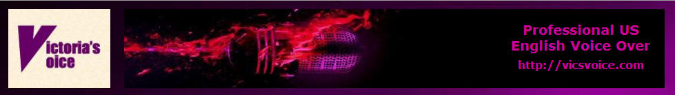 Victoria's Voice, voice over service banner